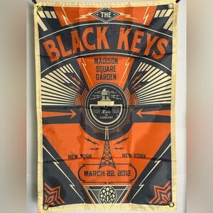 The Black Keys Banner Tapestry 3x2Ft. With 4 Grommets